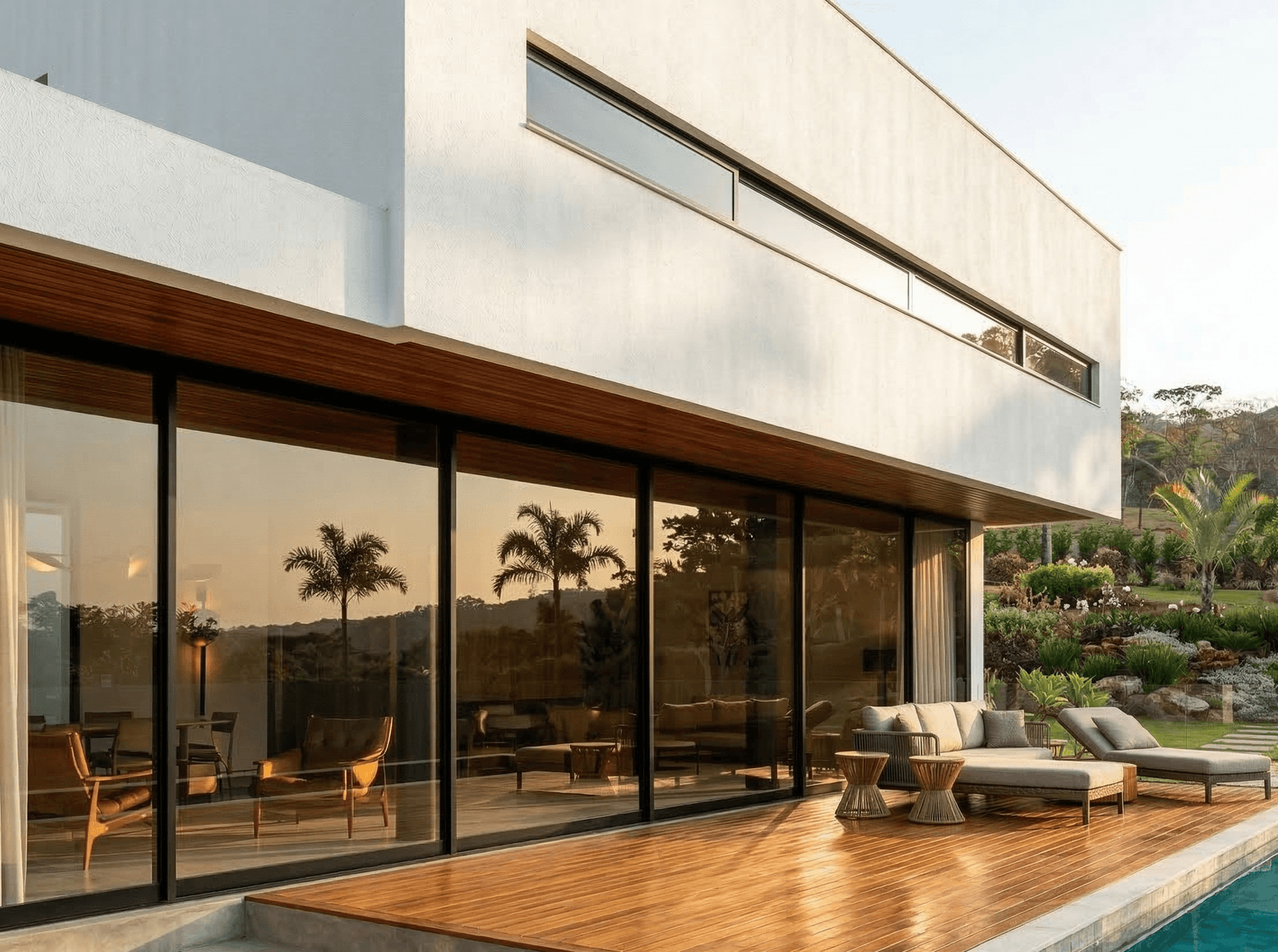 Projeto de esquadrias de alumínio preto alto padrão